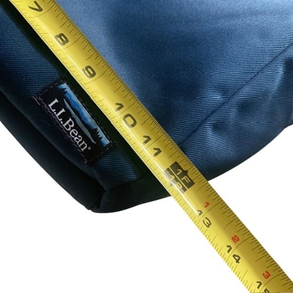 L.L. Bean Large Insulated Zip Top Tote Bag Blue # 505207 Durable Nylon GUC Flaws - Picture 12 of 12